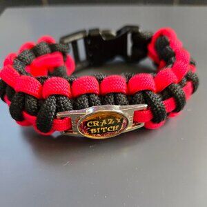 NWOT - Pink & Black Paracord bracelet